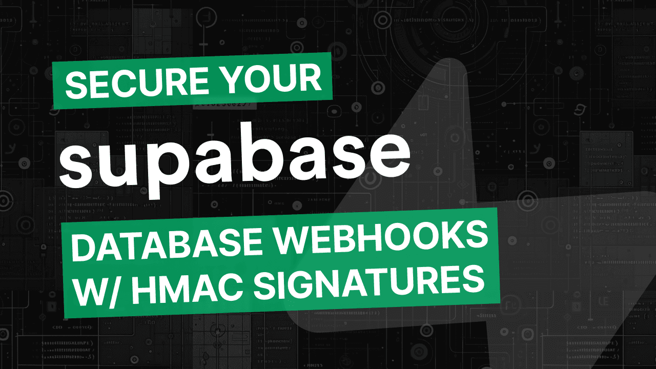 Setup Webhook Signature with Supabase